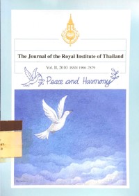 Image of The Journal of the Royal Institute of Thailand